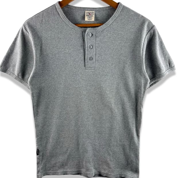 아비렉스 그레이 헨리넥 반팔티3075