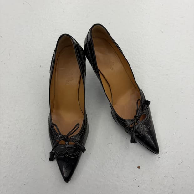 에르메스 리본 태슬 구두