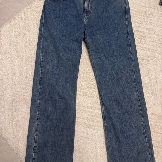 우영미 롱스트레트 청바지 50