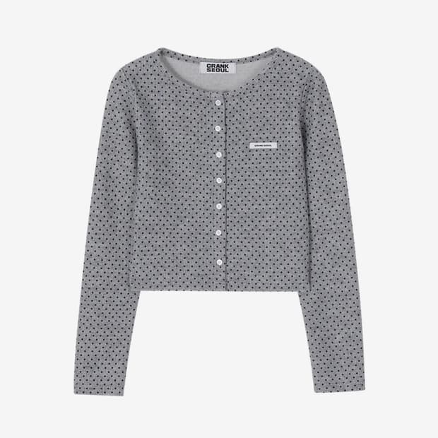크랭크 도트 가디건