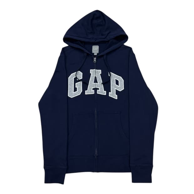 GAP 빈티지 스펠로고 후드집업 자켓 네이비 XS