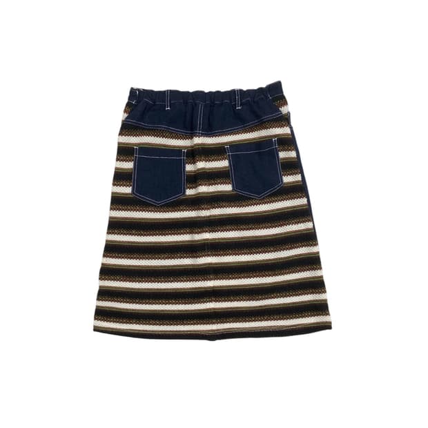 JPN Stripe kniT skirt