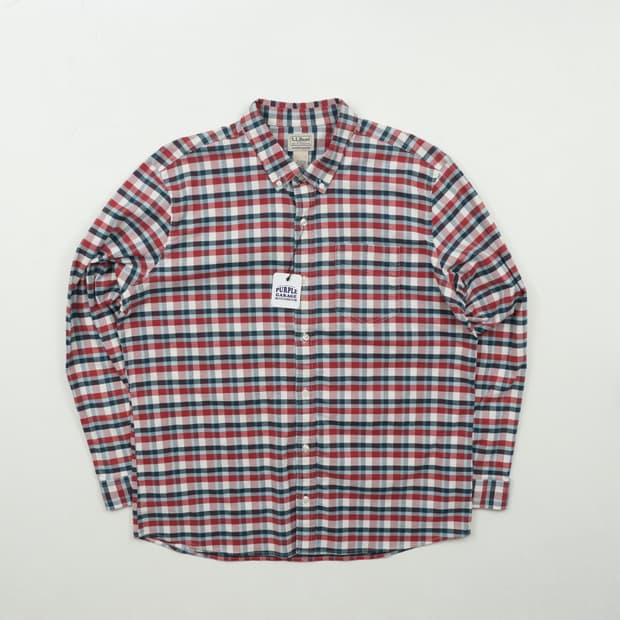 엘엘빈 체크 셔츠 2XL A814