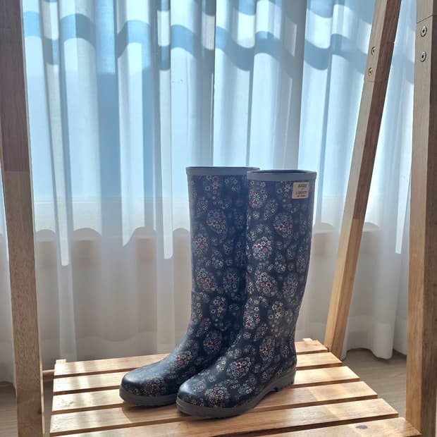 Aigle×Liberty 콜라보 롱레인부츠