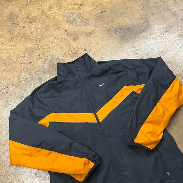 [정품/M] 나이키 블랙 오렌지 바람막이 자켓 b10