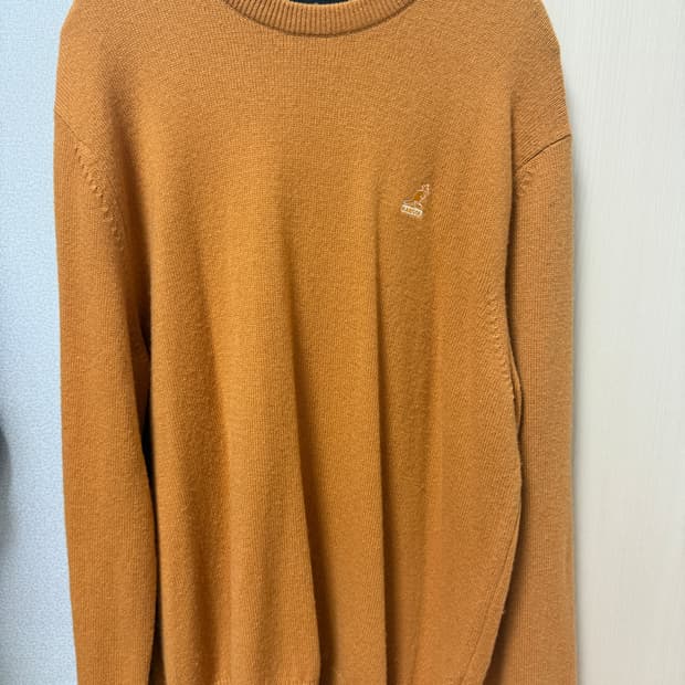 캉골 오렌지색 니트