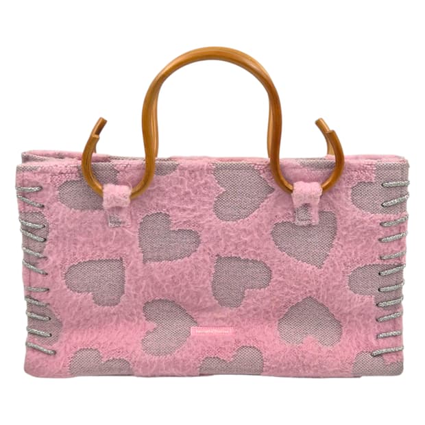 04s 사만다타바사 하트 부클 뱀부 토트백