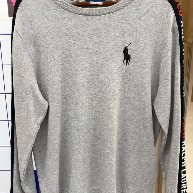 폴로 랄프로렌 사이드라인 그레이 롱슬리브