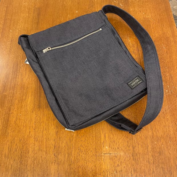 PORTER BLACK WASHED BAG