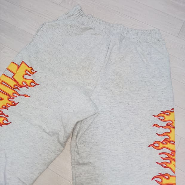 트레셔 불꽃 트레이닝 바지 쓰레셔 로고 조거 팬츠