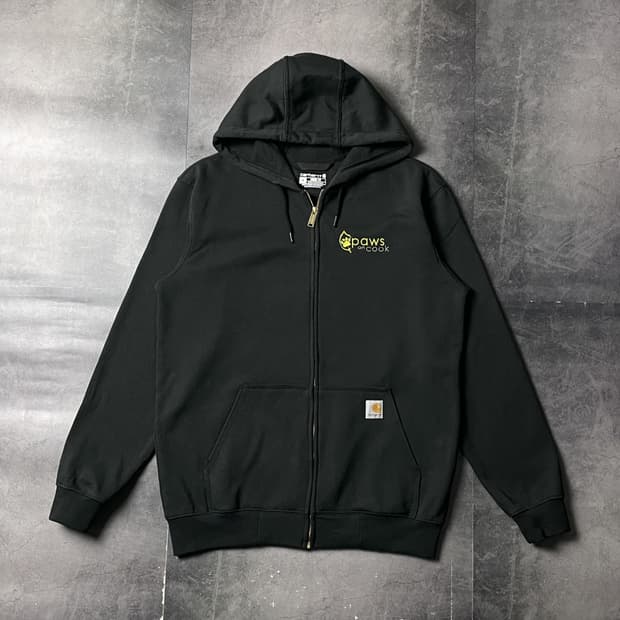 CARHARTT 칼하트 빈티지 블랙 기모 후드집업 A00942