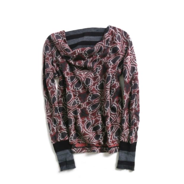 비비안 웨스트우드 레드라벨 기하학 풀오버 니트 긴팔 케미칼스포츠