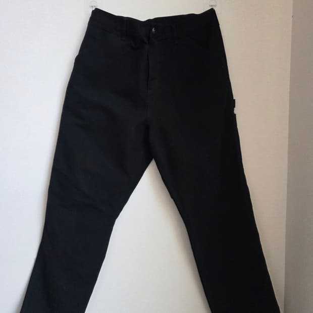 칼하트wip 싱글니 팬츠 블랙 36x32 사이즈