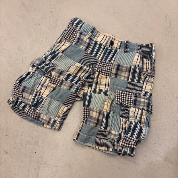 후아유 패치워크 카고 반바지