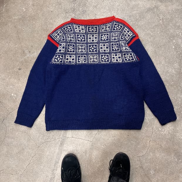 70’s Dale of Norway 노르딕 해비울 크루넥 스웨터