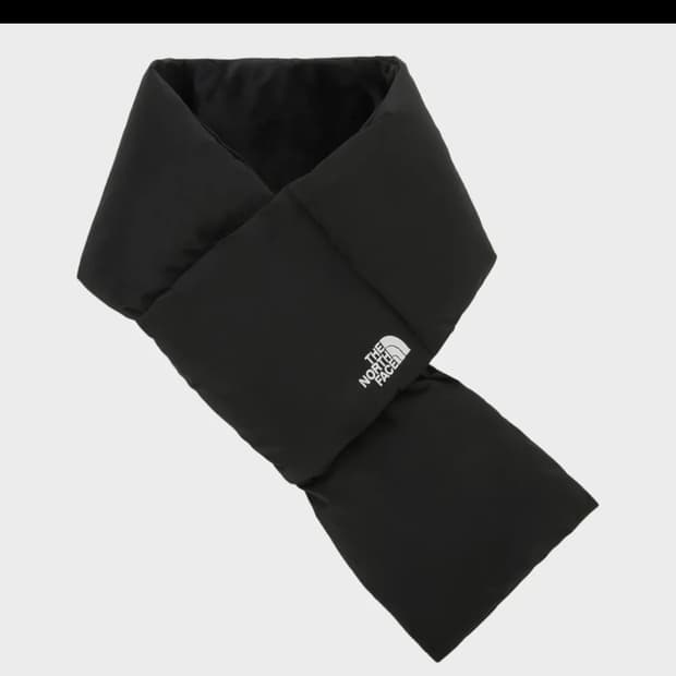 노스페이스 패딩 머플러