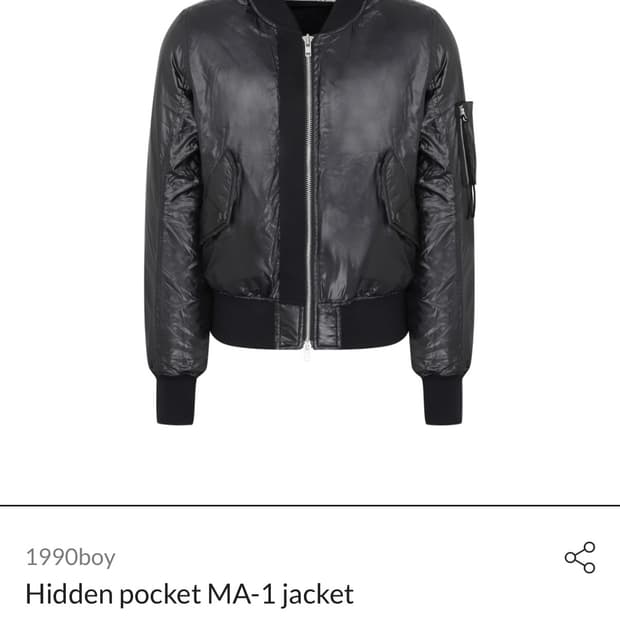 [2] 1990boy Hidden pocket MA-1 jacket