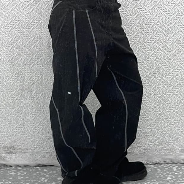 노메뉴얼 스트릿 힙합 스티치 디테일 바지 M C07427