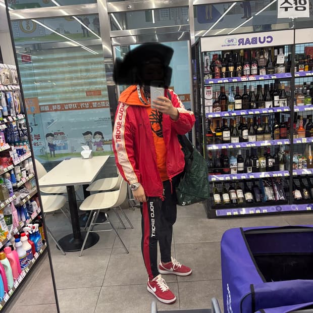 90s 폴로 바람막이 L