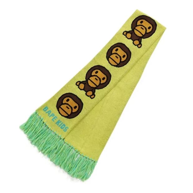 [품절제품/미개봉새상품] bape 베이프 베이비 마일로 니트 머플러