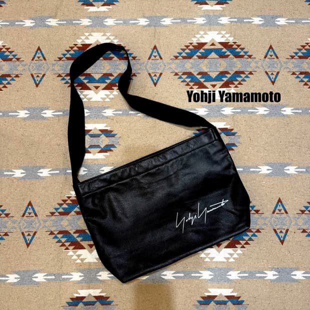 [OS] 요지 야마모토 아오야마 카우레더 숄더백
