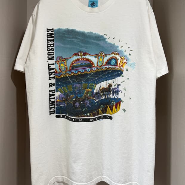 빈티지 90s Emerson Lake & Palmer 밴드 티셔츠