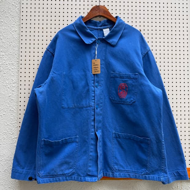 OLD MODEL WASHED BLUE 올드모델 빈티지프렌치워크자켓