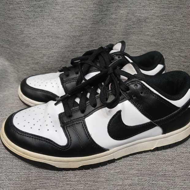 나이키 덩크로우 검흰 운동화