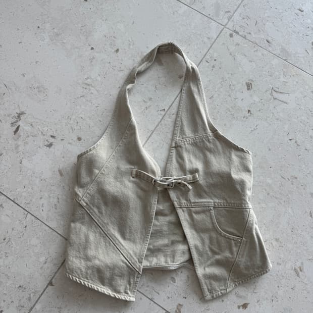 기마구아스 Gimaguas 홀터넥 크롭 탑 s 실착 1회