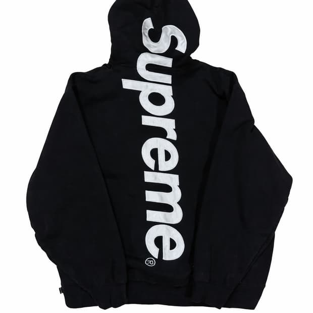 슈프림 사틴 아플리케 후디