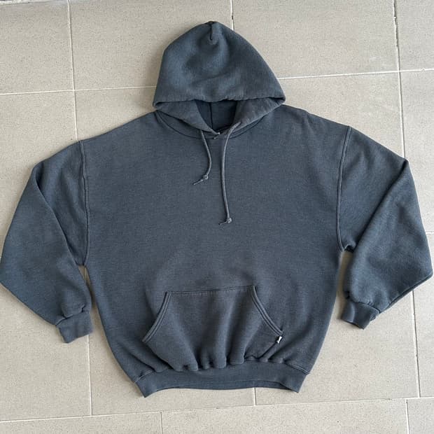 00s 빈티지 러셀 후드 다크그레이 XL