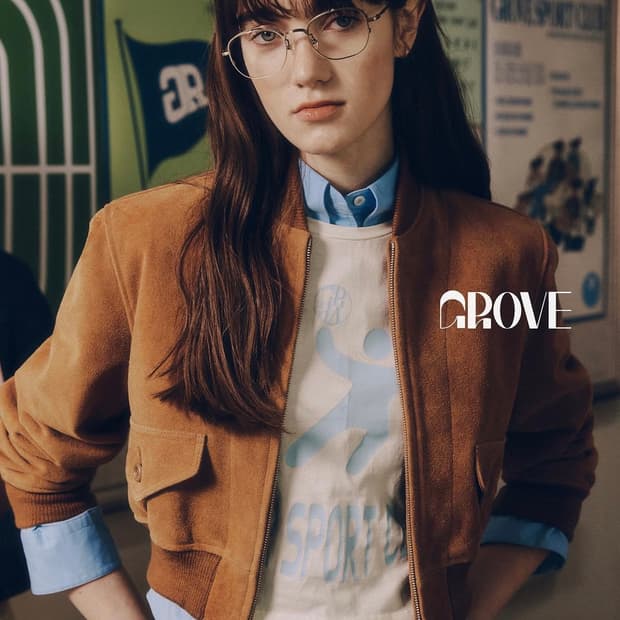 그로브 스웨이드 봄버재킷