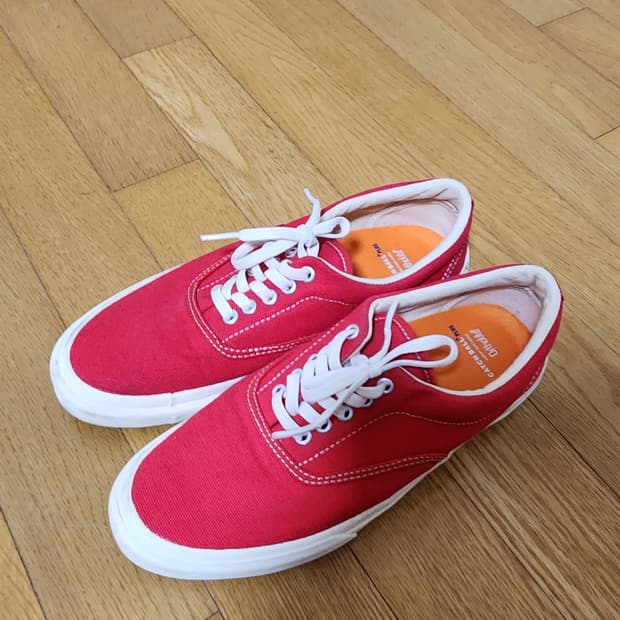 캐치볼 캔버스화 레드 260