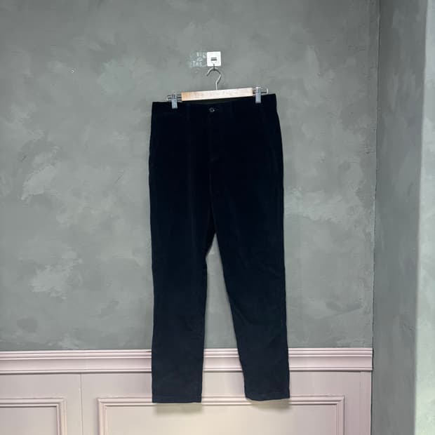 타미힐피거 코듀로이 팬츠 네이비 스트레이트핏