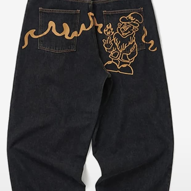 위캔더스 드워프 데님팬츠 블랙