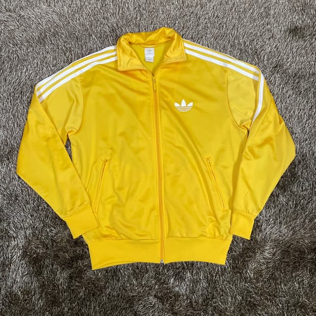 아디다스 adidas 옐로우 파이어버드 트랙탑 져지 100