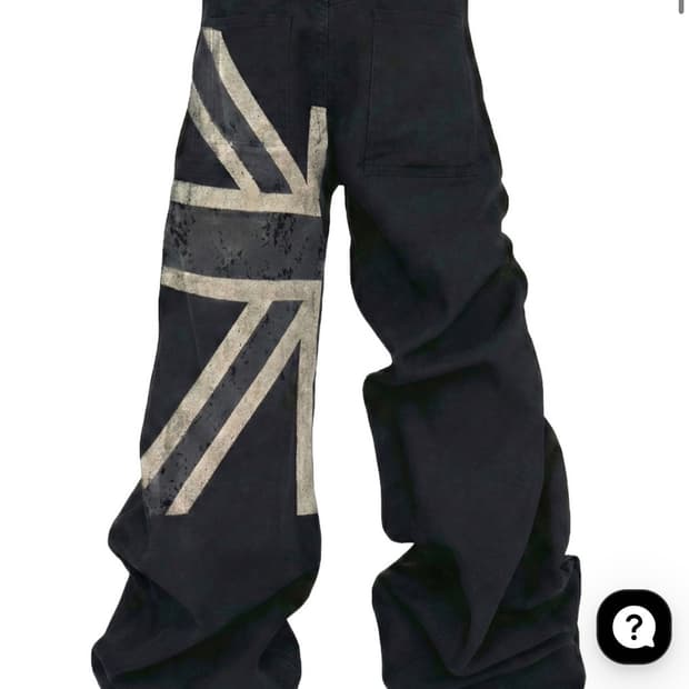 비엑세스 Union Fade Wide Denim Pants