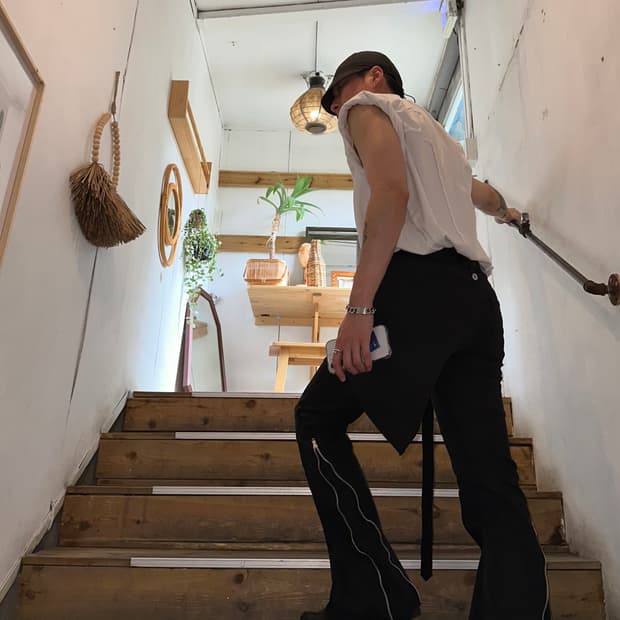 아필럭키 스커트 부츠컷 팬츠