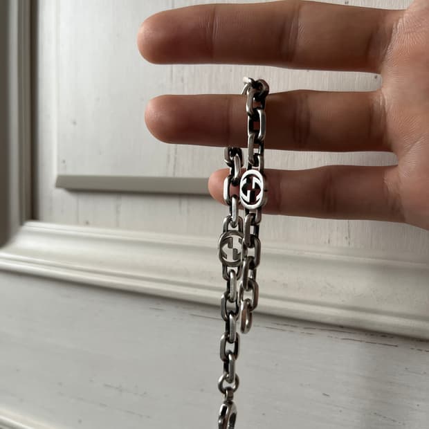 구찌 인터로킹 팔찌 17사이즈