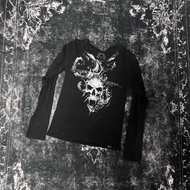Midas 00s Skull Design Long Sleeve