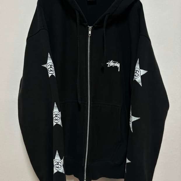 [XL] STUSSY STARS HOODIE ZIP UP