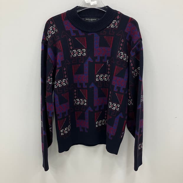 입생로랑 패턴 니트 스웨터 95