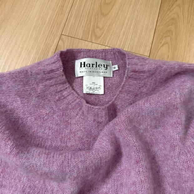 할리 오브 스코틀랜드 쉐기독 니트 M 헤더로즈