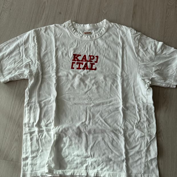 캐피탈 천축 루키 크루 티 흰색 XL