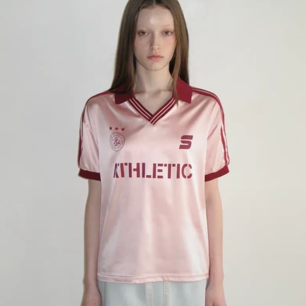 시눈 스포티 트랙 셔츠 핑크