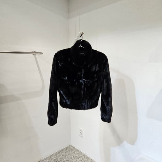 밍크 퍼 숏 자켓