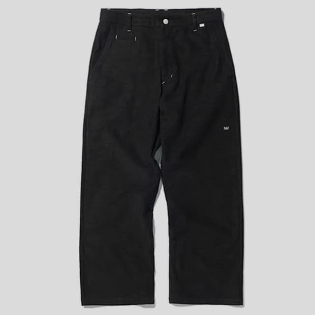 노매뉴얼 코듀로이 팬츠 블랙 M