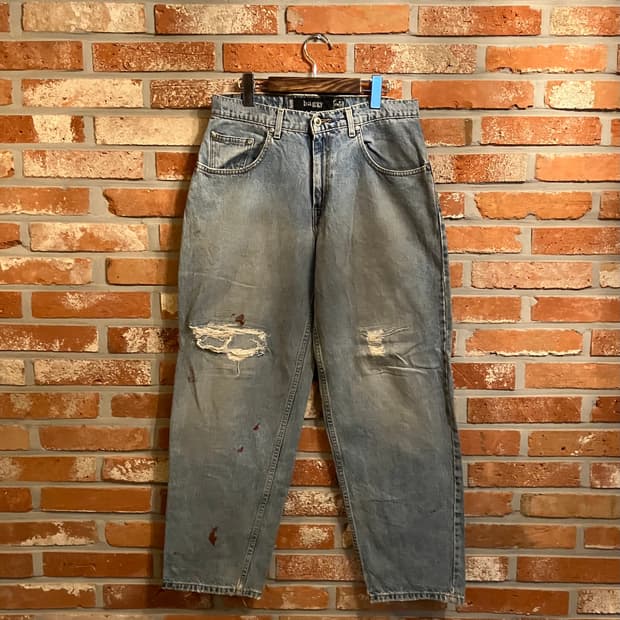 90s 빈티지 리바이스 실버탭 baggy 배기핏 데님 팬츠