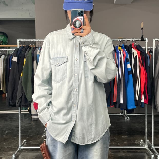 GAP 연청 데님 셔츠