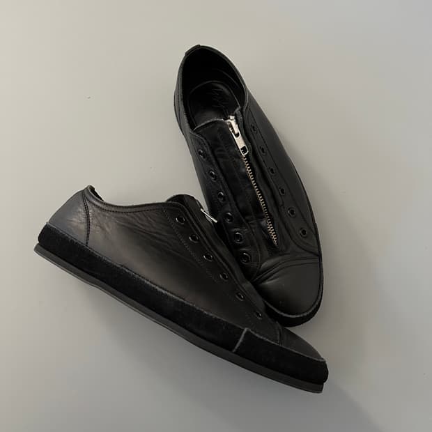 요지야마모토 yohji yamamoto 가죽 단화 스니커즈